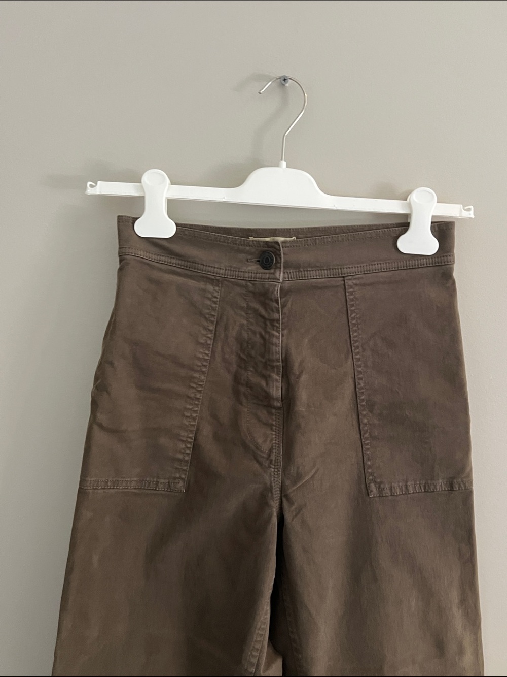 Women’s High- Waisted Wide-Leg Pants - olive - Picture 3 of 5
